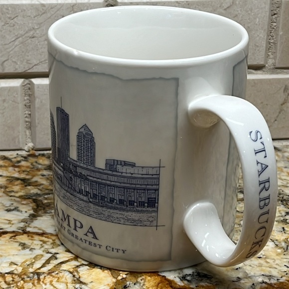 2007 Starbucks Coffee Company City of Tampa Mug 18 fl oz Architecture Series - Picture 4 of 14